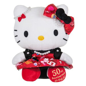 【震撼精品百貨】Hello Kitty 凱蒂貓~日本SANRIO三麗鷗 KITTY50周年系列 禮服造型絨毛娃娃*01037