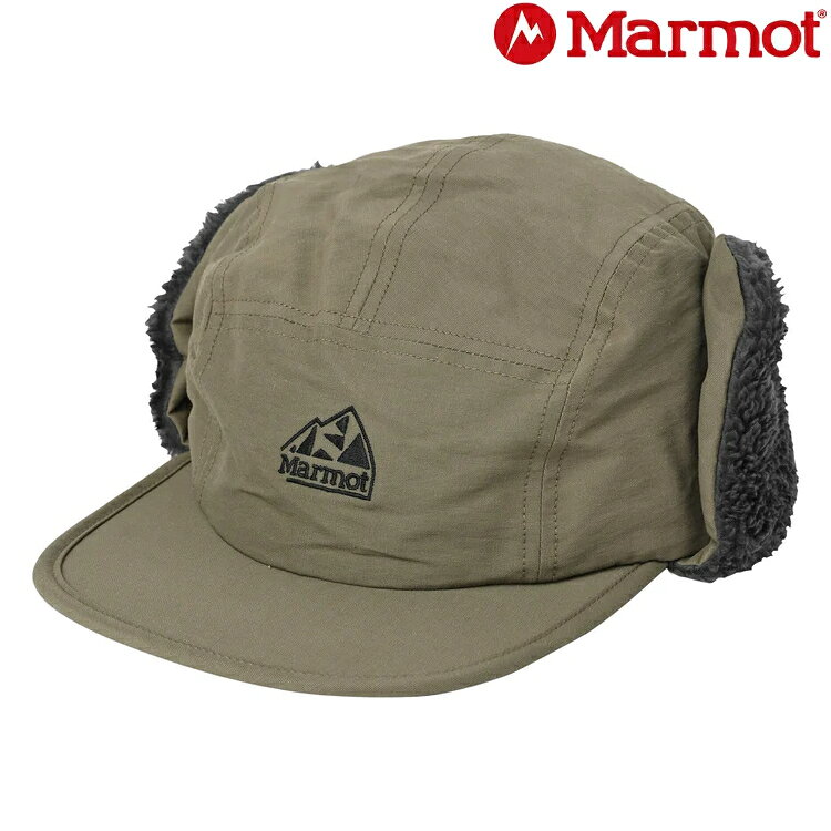 Marmot 土撥鼠 Classic Logo 保暖遮耳帽 TSAUE210 J027 卡其綠