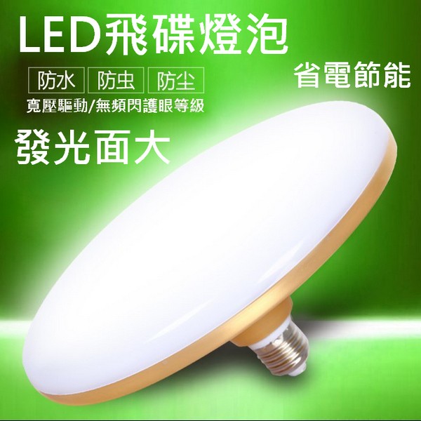 【威森家居】LED 飛碟燈泡 E27節能照明光源110v環保吸頂燈吊燈壁燈復古工業風(高亮款)省電護眼效能L170917