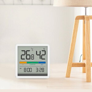 水溫計 小米 米物靜享溫濕度時鐘電子家用臥室嬰兒房數顯精準室溫溫度計