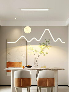 餐廳燈現代簡約餐桌吊燈北歐極簡燈飾創意吧臺服裝店個性led燈具