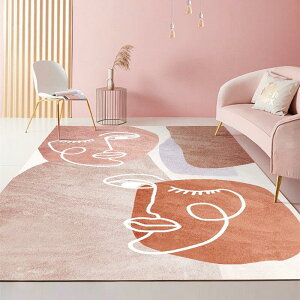 原創設計北歐客廳地毯莫蘭迪現代簡約家用少女臥室滿鋪床邊毯地墊