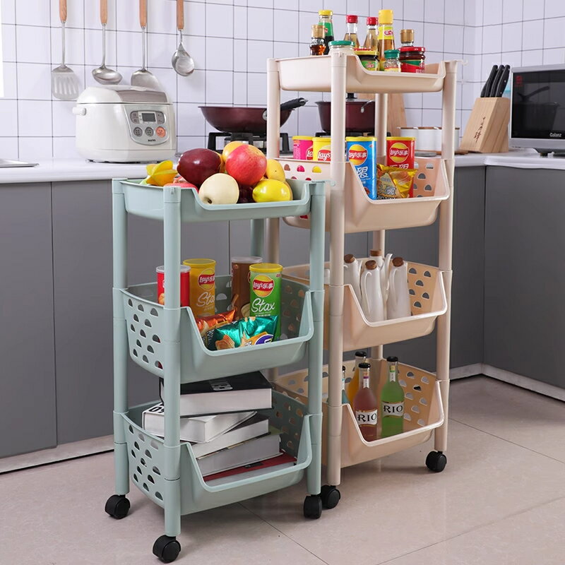 廚房置物架落地多層蔬菜收納筐用品家用大全菜籃子玩具收納架儲物