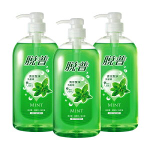 【脫普】清涼潔淨洗髮精-綠茶香 800ml*3瓶