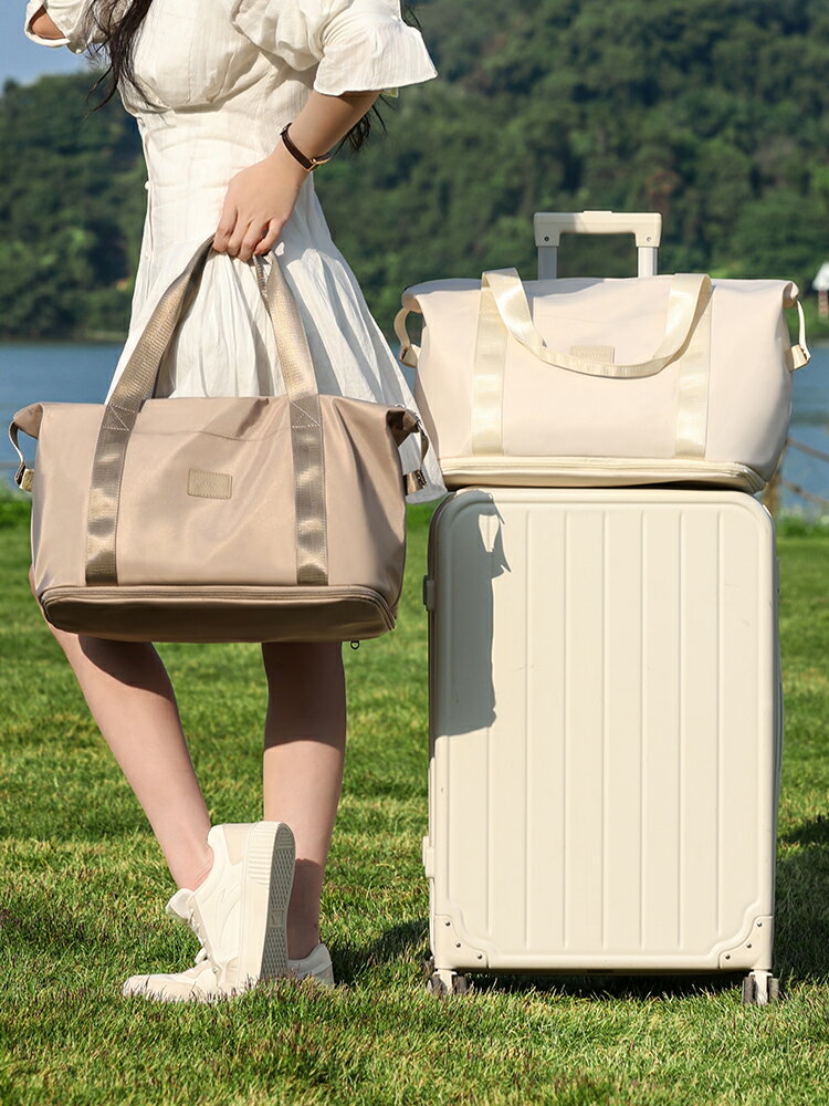 旅行包女大容量旅行收納包健身包短途輕便手提便攜待產包行李袋子