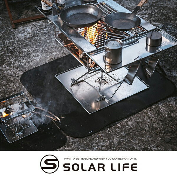 鎧斯【Keith】玻璃纖維雙面防火毯 / 隔熱布 / 露營野炊墊 / 戶外防火