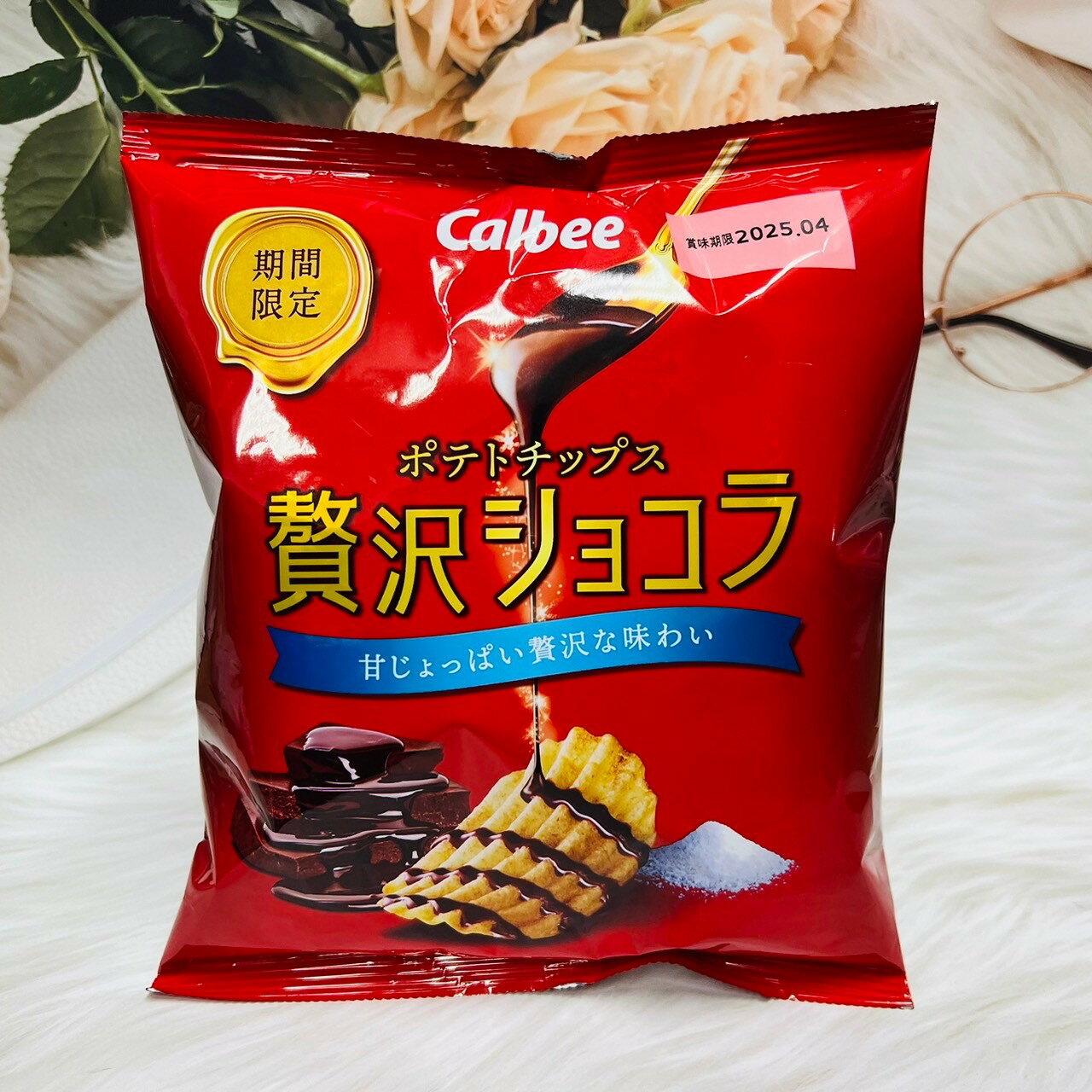 日本 Calbee 加樂比 贅沢 可可風味 洋芋片 48g