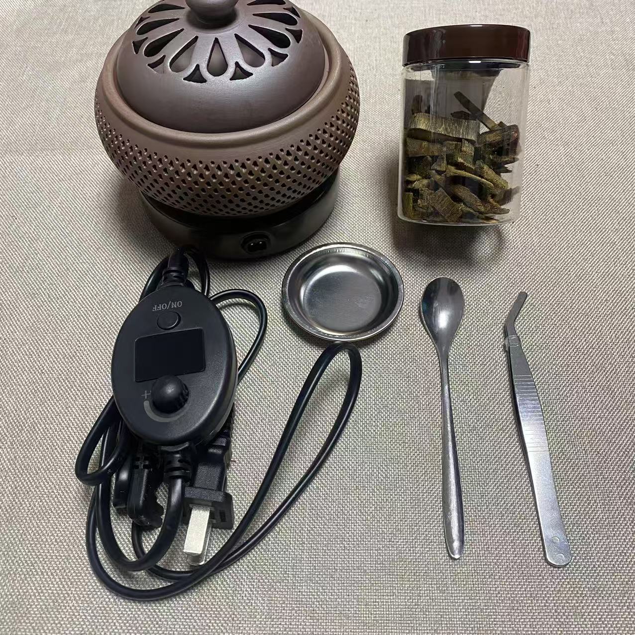 【可打統編 超低價】奇楠沉香專用電子香薰爐可定時調溫熏香加熱香粉香精油香塊 0