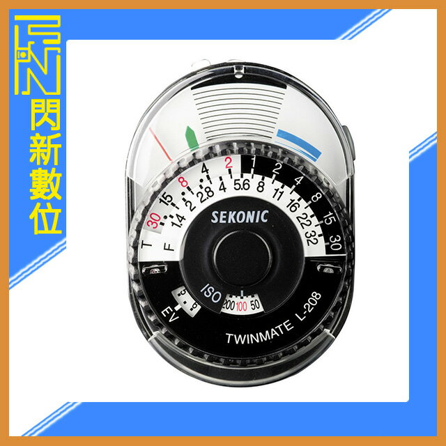 搶券最高折233｜SEKONIC L-208 簡易型 測光表 (L208,公司貨)【CUBE卡最高10%回饋】
