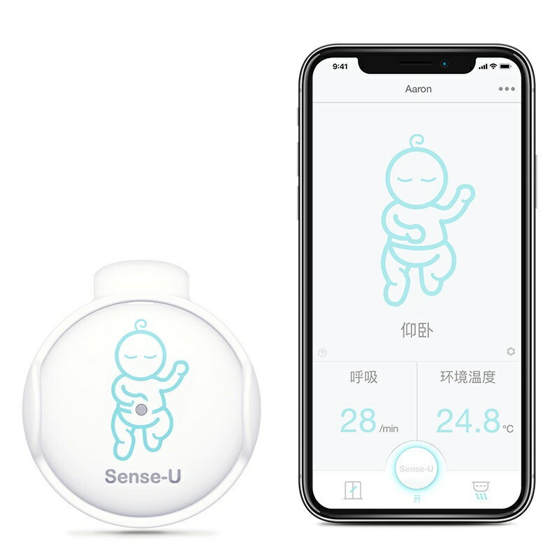 台灣出貨🚗美國Baby Sens-U嬰兒呼吸動態監測器 室溫版 senseU sense U 嬰兒呼吸監測 1