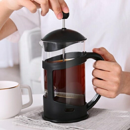 咖啡壺手沖咖啡壺煮家用玻璃過濾杯法式咖啡濾壓奶泡器法壓壺泡茶沖茶器 LX 熱賣單品