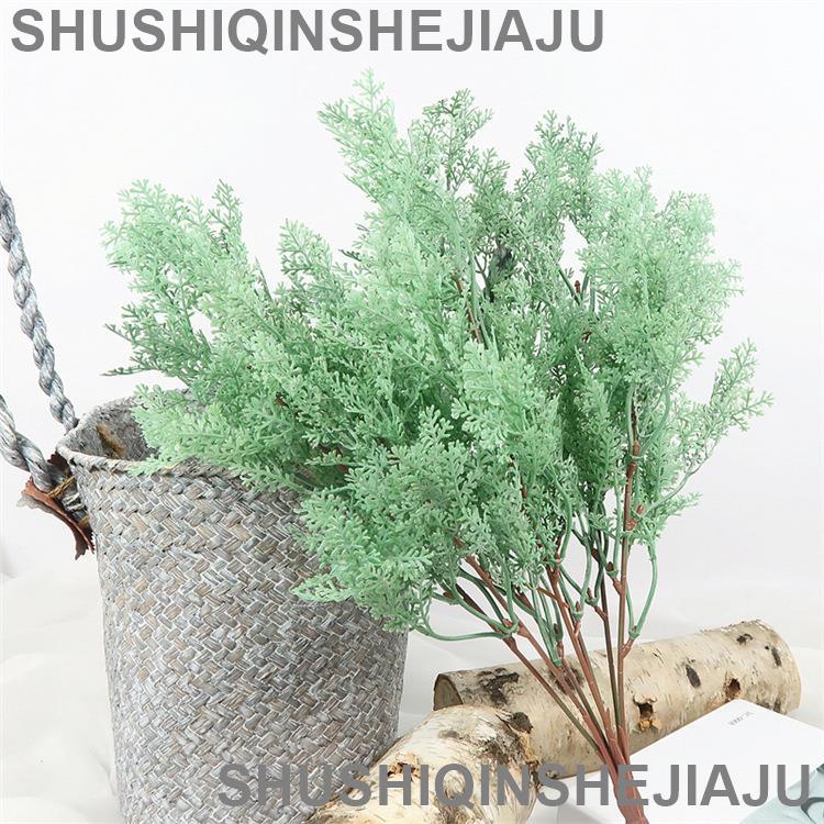滿280元出貨 仿真花 假花 可開發票 高模擬綠植葉子把束柏樹葉插花配草客廳陽臺吊籃花卉塑膠植物