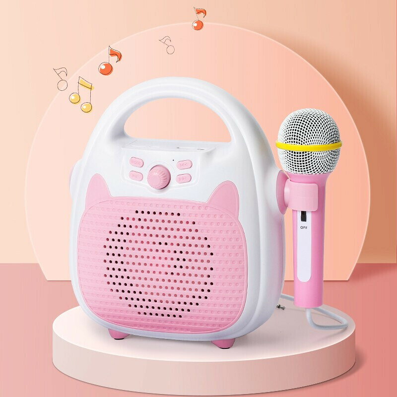 手提兒童麥克風音響一體卡拉ok唱歌機音樂小話筒玩具男孩女孩