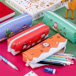 ✤宜家✤聖誕卡通防水筆袋 學生多功能鉛筆盒 文具袋 小學生禮品