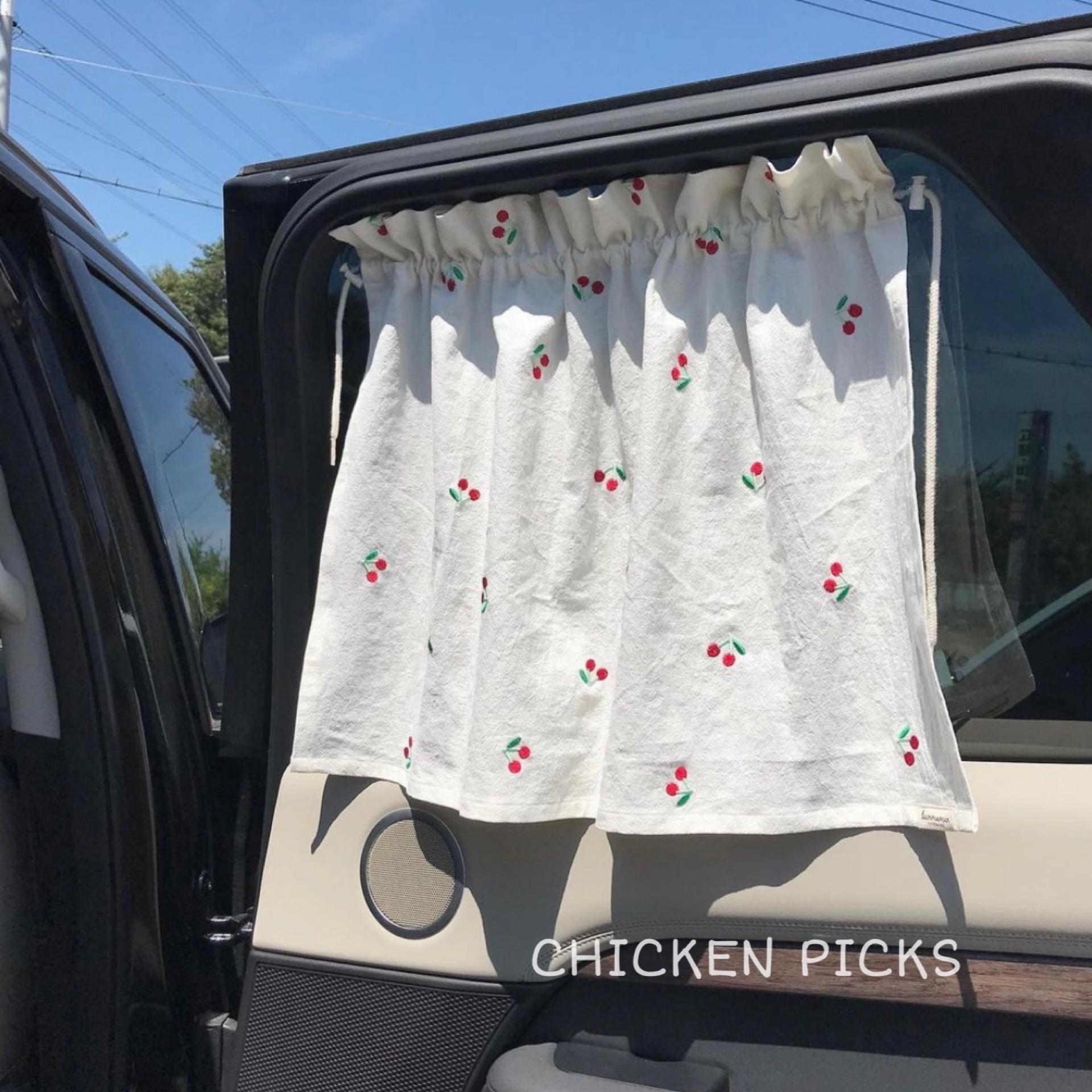 【倫倫】兒童汽車遮陽窗簾寶寶隔刺繡車窗簾