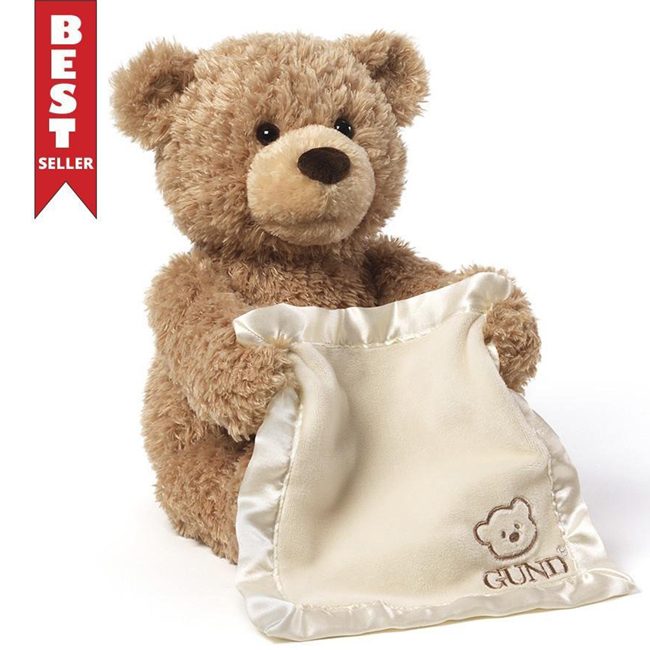 【公司正貨】【Gund】Gund Peek a boo Bear Teddy Bear 泰迪熊躲貓貓/發聲玩偶