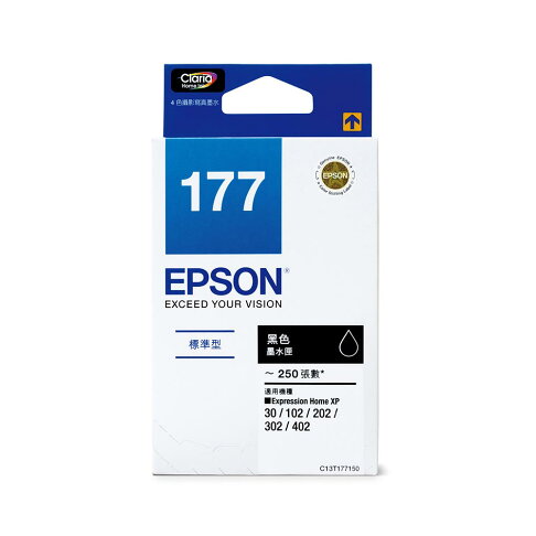 EPSON NO.177 T177150 標準型黑色墨水匣【三井3C】 1
