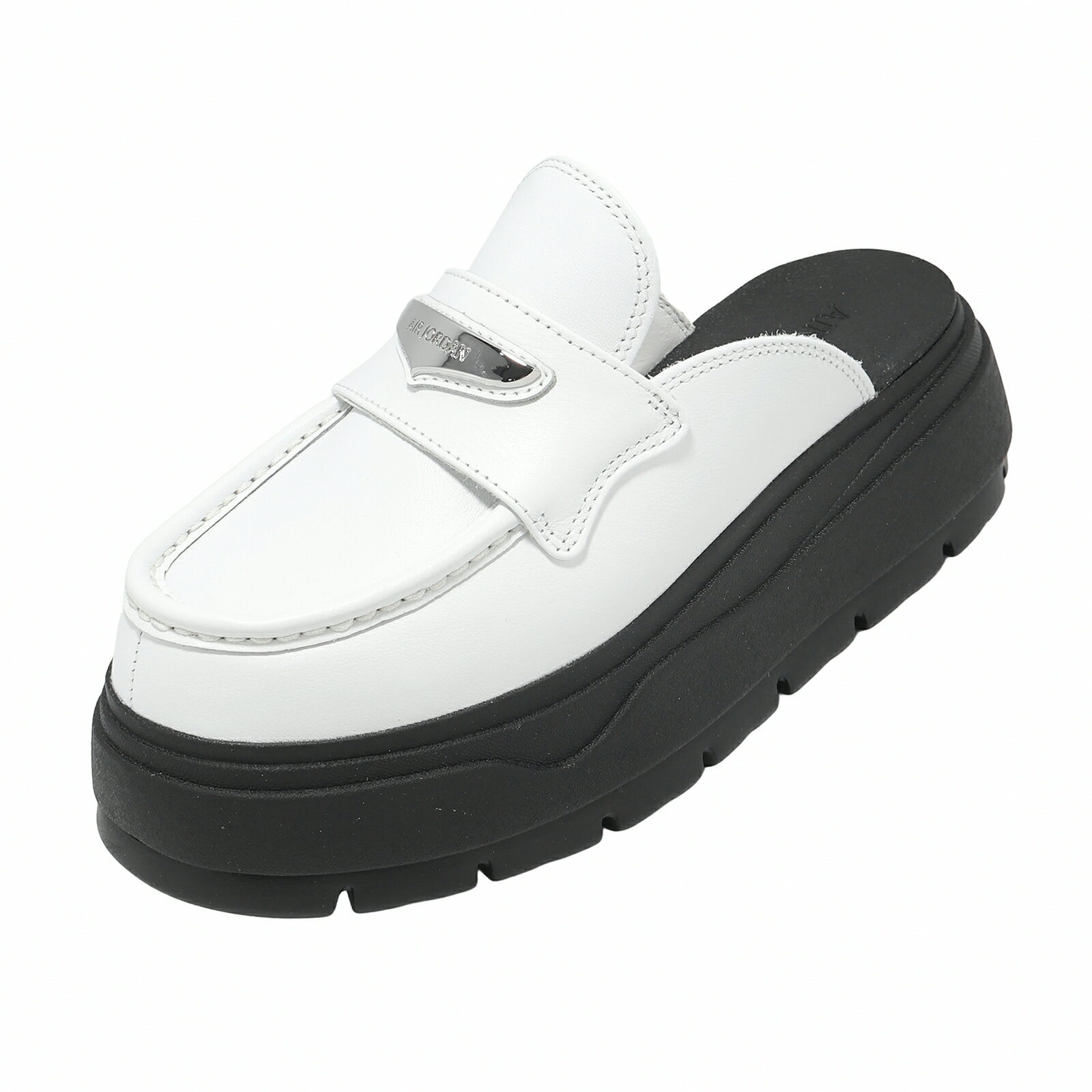 Nike 穆勒鞋 W Air Jordan Mule 女鞋 白 銀 厚底 增高 懶人鞋 HJ4292-100