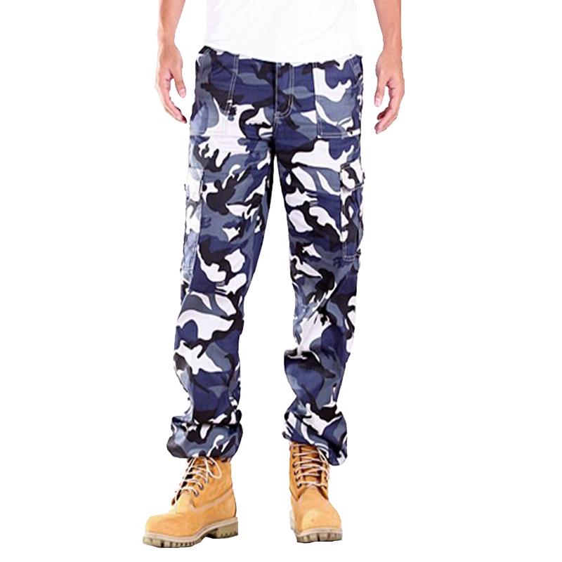 夏日薄款 彈性伸縮 迷彩 大口袋 工作褲 休閒長褲 三色 7357【CS衣舖 】 3