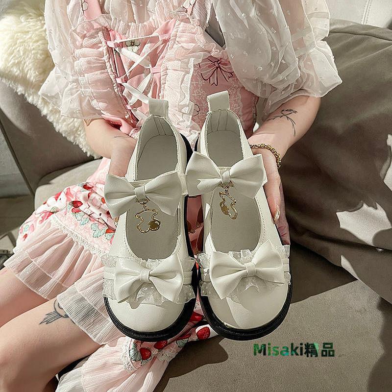 古瑪麗珍鞋 jk鞋 洛麗塔jk制服小皮鞋女夏2024新款韓版學生-Misaki精品