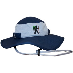 汗淂運動帽(HEADSWEATS)-全球領導品牌:Boonie Hat戶外寬邊帽,藏藍色.捲起收納,登山健行.