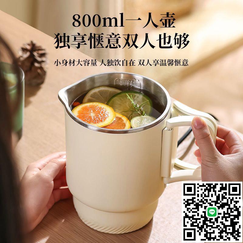 110V美規折疊電熱水壺便攜式出差旅行家用不銹鋼泡茶出口燒水壺