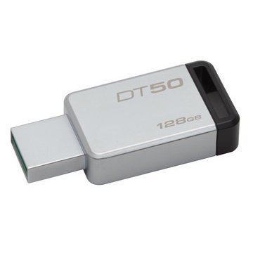 金士頓 隨身碟 【DT50/128GB】 DT50 USB 3.1 128G 黑標 無蓋式設計 金屬外殼 新風尚潮流