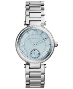 『Marc Jacobs旗艦店』美國代購 Michael Kors 不銹鋼冰藍色水晶羅馬數腕錶