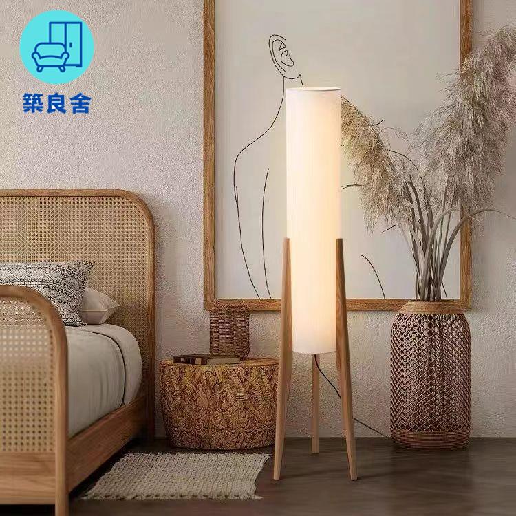 工廠直銷 110v落地燈 立燈 茶几燈 檯燈 床頭燈 落地燈北歐復古胡桃木色客廳沙發燈實木個性藝術臥室床頭裝飾臺燈特惠/全館免運 特價出 開立發票 售後保障z211