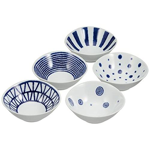 日本製 西海陶器 波佐見燒 藍玉 輕量 小缽組 (5入)