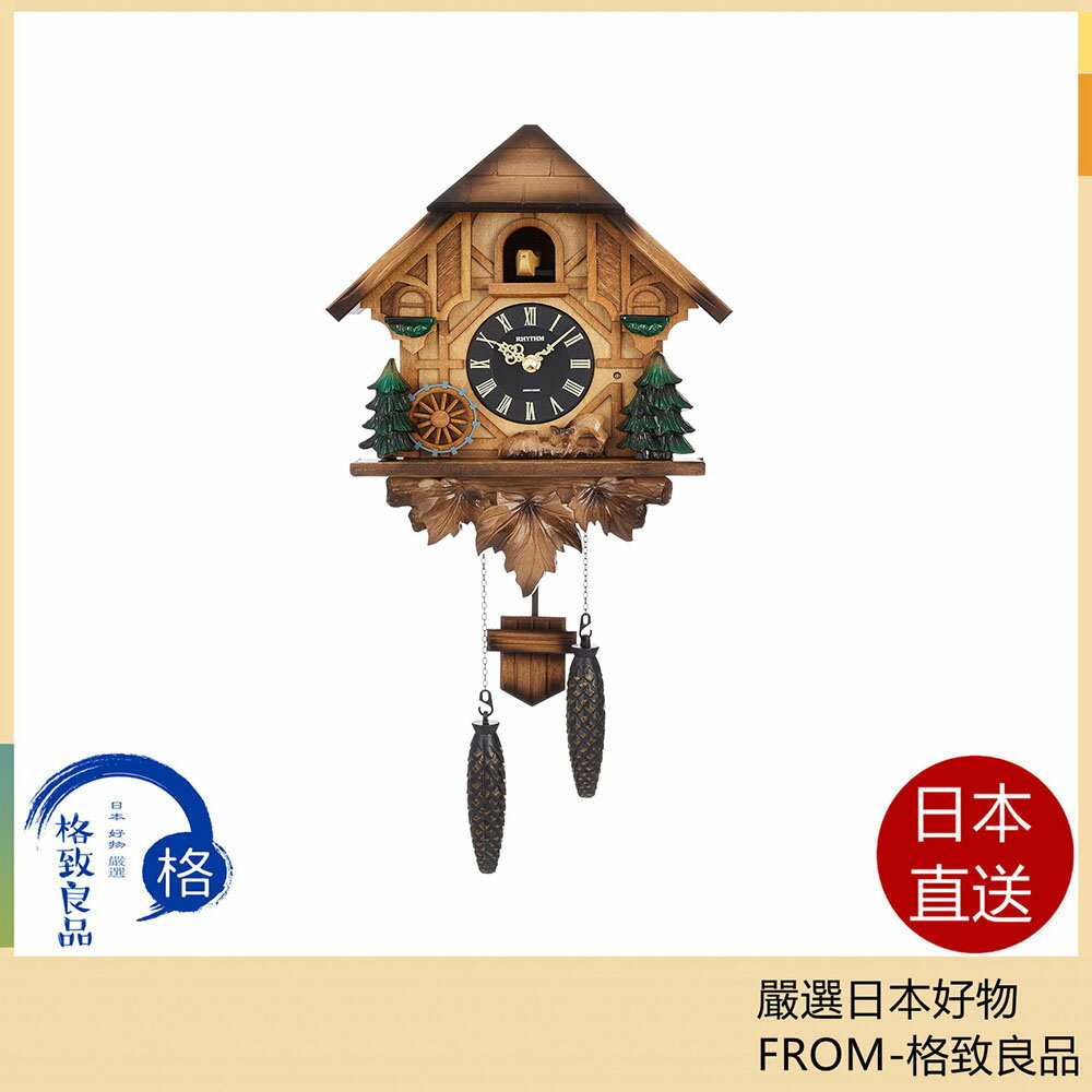 【日本直送！快速發貨！】日本製 RHYTHM 麗聲 4MJ423SR06 咕咕鐘 時鐘 掛鐘 布穀鳥 木雕