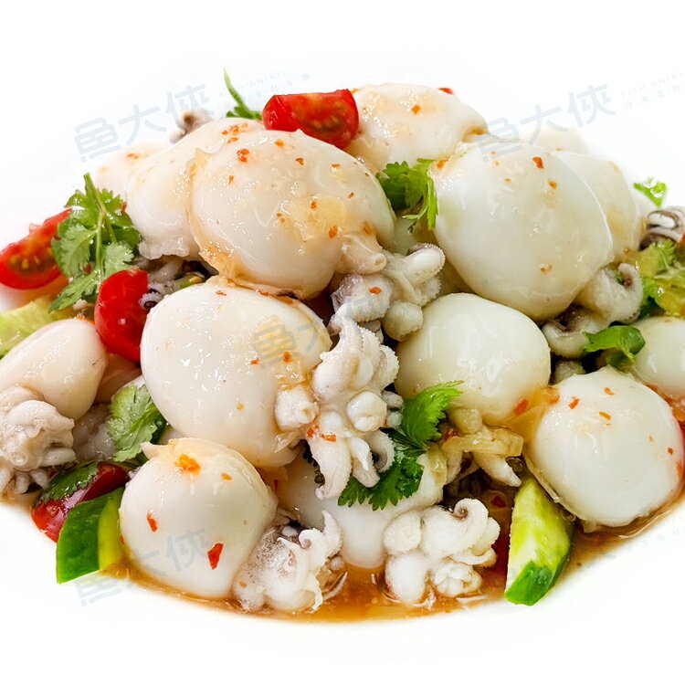 單凍小花枝40/60規格(實650g/毛1kg/包)#大顆-1H4B【魚大俠】SD050