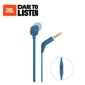 【最高22%回饋 5000點】【JBL】TUNE 110 3.5mm線控耳機 藍