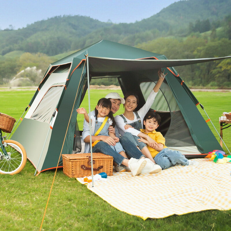 直銷戶外露營裝備加厚防雨單雙人野營野外全自動 便攜 帳篷