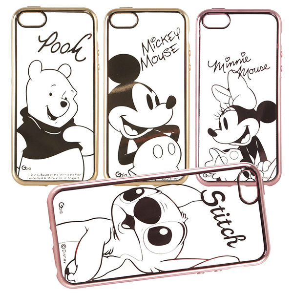 【Disney 】iPhone 5/5s/SE 時尚質感電鍍系列彩繪保護套-人物系列