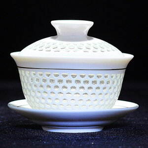 蓋碗茶杯茶碗大號單個三才泡茶德化白瓷功夫茶具辦公室家用青瓷瓷