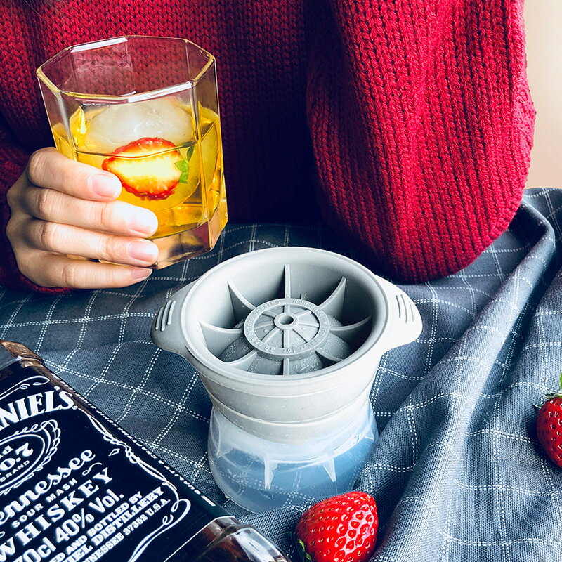 美國Tovolo Ice Molds 矽膠冰塊模具 威士忌飲料冰球工具酒吧冰格