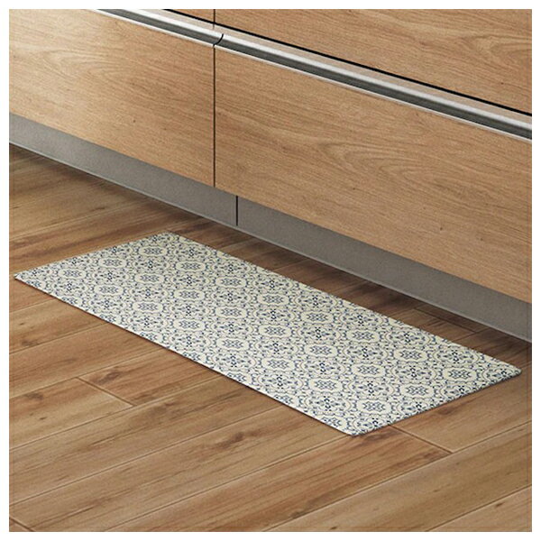 PVC廚房地墊 踏墊 TILE BL 45X90 NITORI宜得利家居
