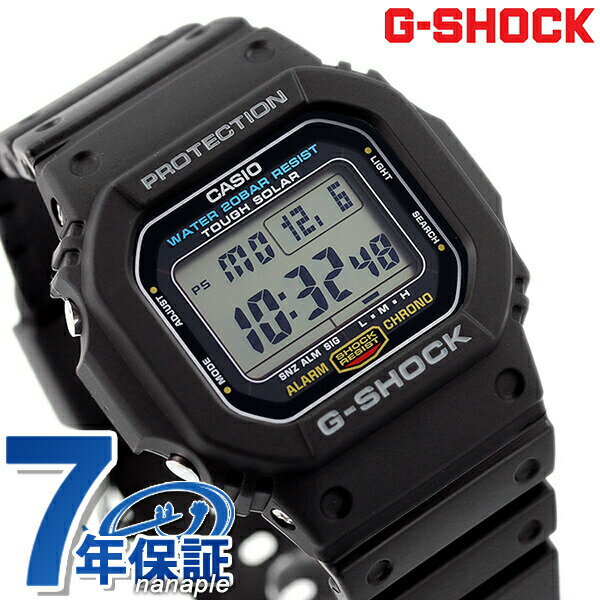 G-SHOCK G-5600 ワールドタイム太陽能充電G-5600UE-1DR ブラック黒