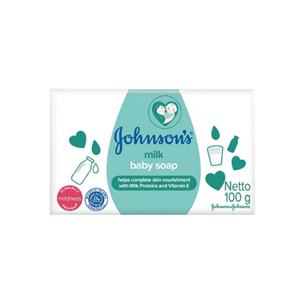 嬌生 Johnson’s 嬰兒潤膚香皂-牛奶滋養 (100g/個)【杏一】