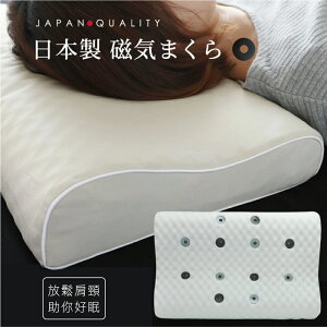 日本製 磁石機能保健枕頭 1入 健康磁氣枕 12顆 Ferrite 永久磁石 睡好覺 頸部放鬆 耐用