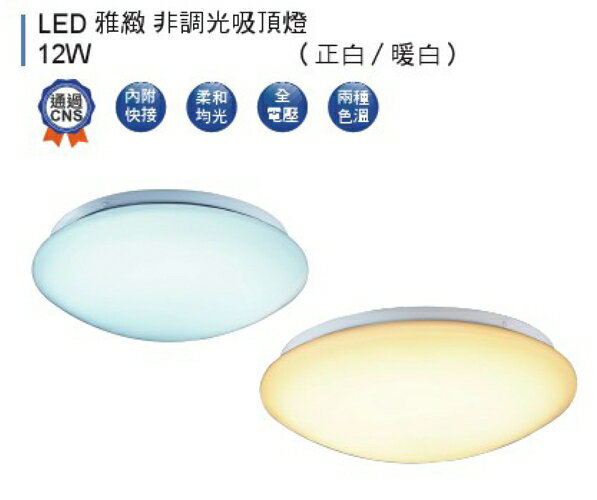 【燈王的店】舞光 LED 12W 非調光雅緻吸頂燈 適用1-2坪 LED-CE12R2