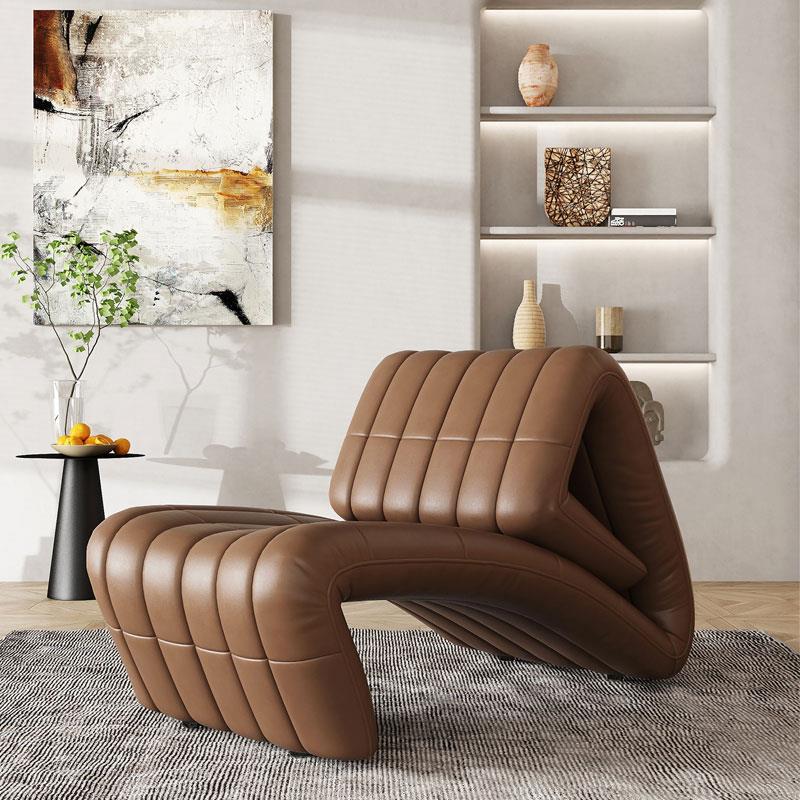 巴塞羅那單人拳頭沙發椅設計師創意折疊彎曲椅子 多功能 懶人躺椅