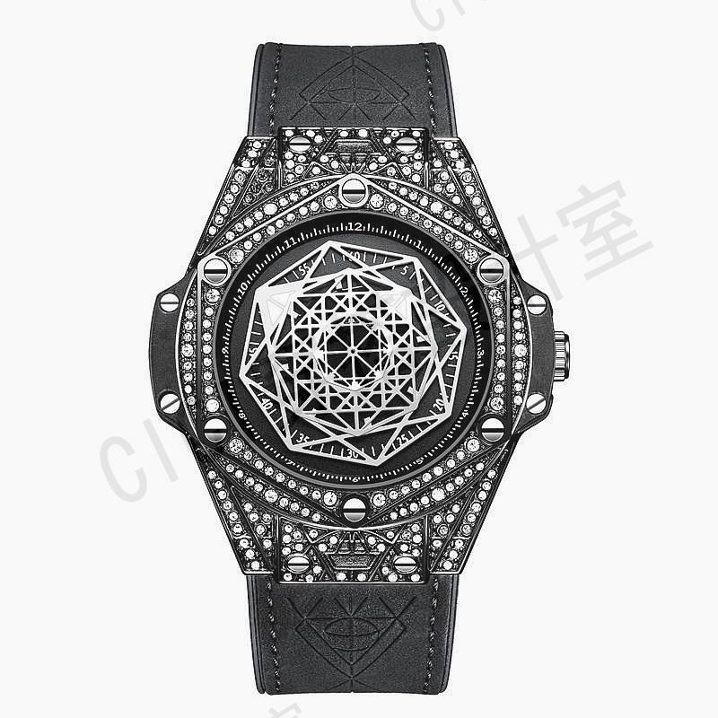 ONOLA 3815 新款 潮流 個性設計 滿鑽鑲鑽 防水 男士手錶 〔免費原裝禮盒〕【亞德機械五金家居】 6