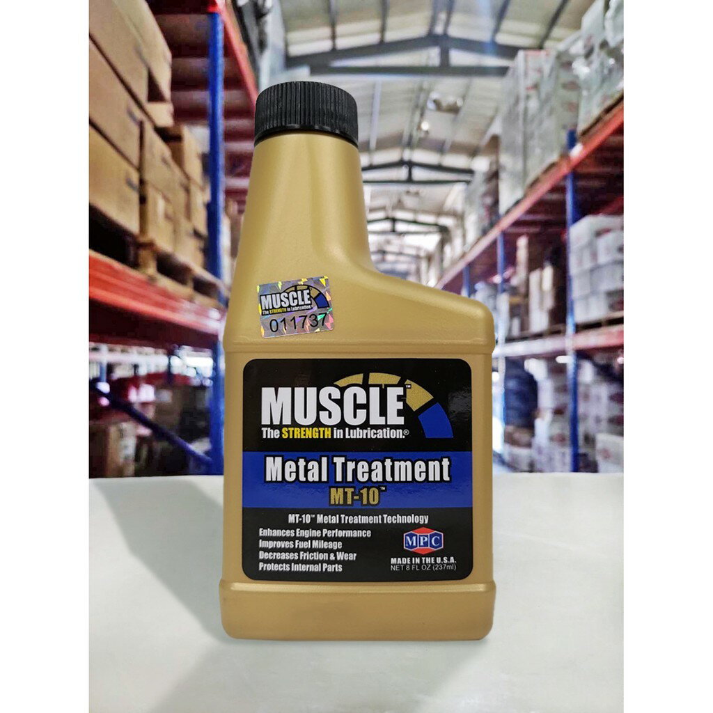 『油工廠』MUSCLE MT-10 金屬處理劑 超磁動力機油強化劑 MT10 公司貨 雷射 標籤 237ML