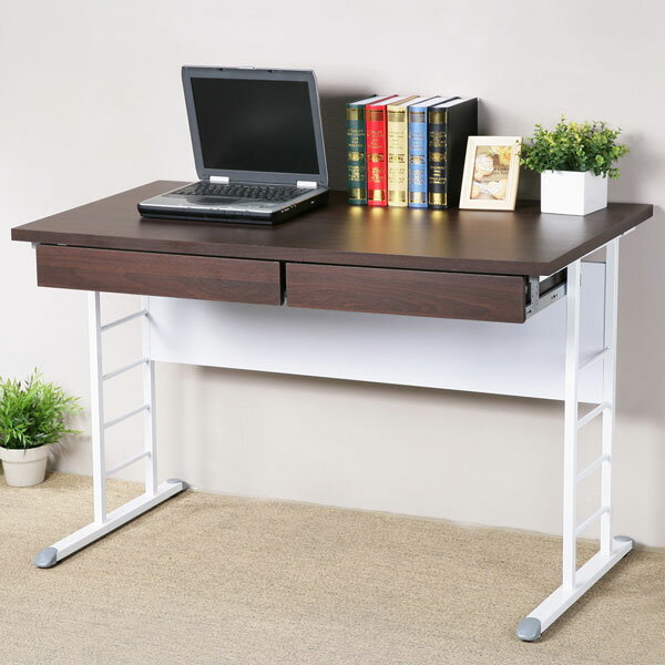 馬克120cm辦公桌-加厚桌面(附二抽屜)❘辦公桌/工作桌/書桌/電腦桌【YoStyle】
