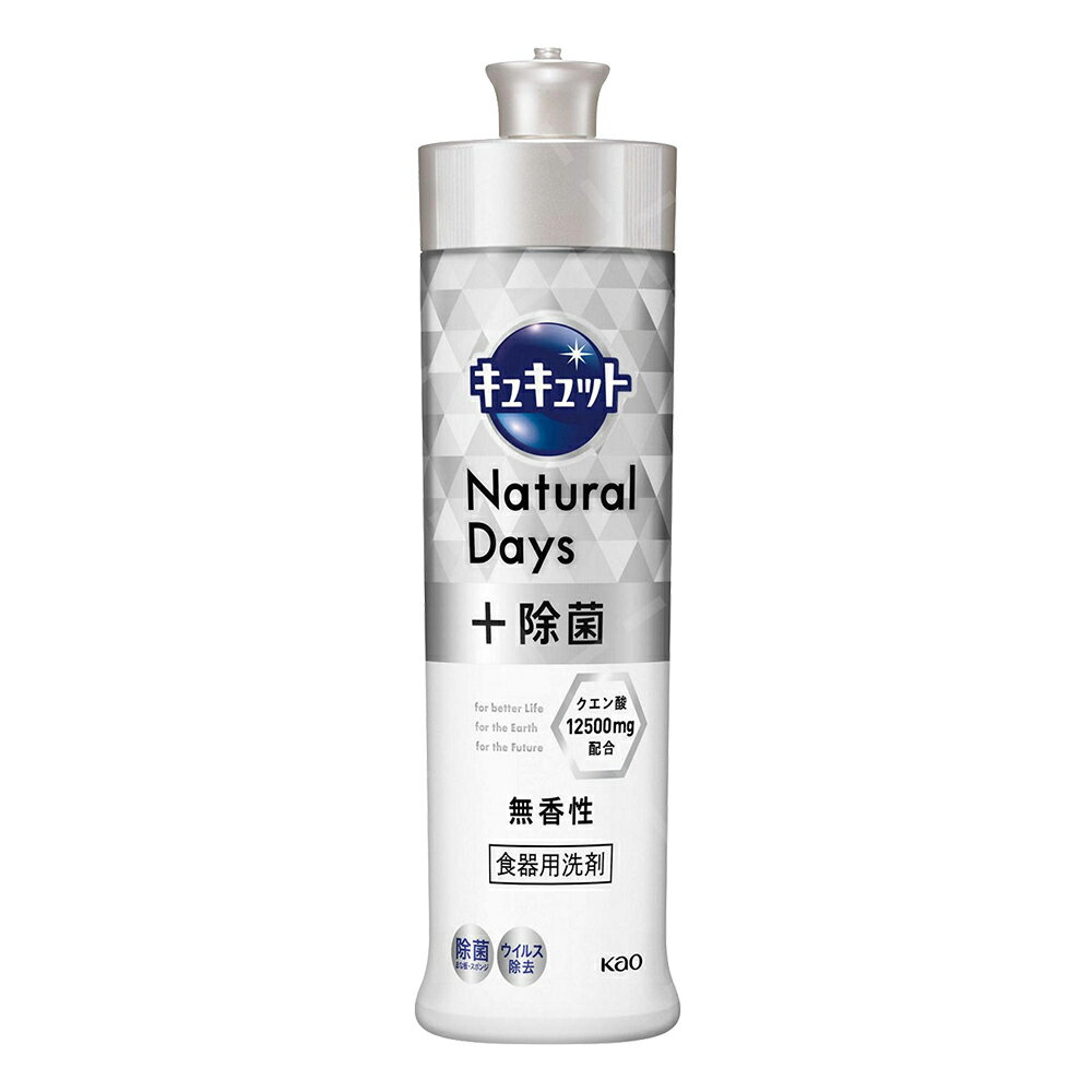 日本 Kao 花王 弱酸性 抑菌 速淨 洗碗精 (無香料)240ml