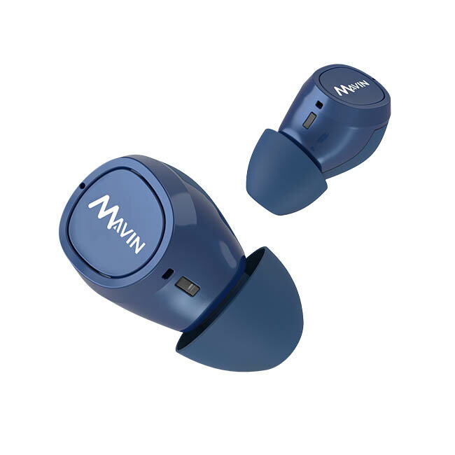 『 Mavin Air-X  藍色 』真無線藍牙耳機/藍芽5.0/IPX5防水等級/apt-X /專利充電盒提供50小時續航力