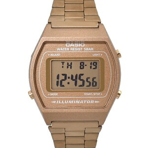 CASIO手錶 流線型玫金電子鋼錶【NECA10】