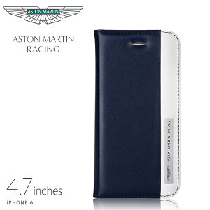 英國原廠授權 Aston Martin Racing iPhone 6 / 6S 4.7吋 真皮側掀皮套 永恆系列 【出清】